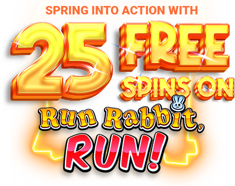 Zagreb 25 Free Spins on Run Rabbit, Run
